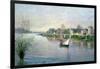 Rhe Seine at Argenteuil, 1872-Alfred Sisley-Framed Giclee Print