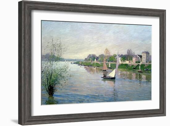 Rhe Seine at Argenteuil, 1872-Alfred Sisley-Framed Giclee Print