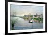 Rhe Seine at Argenteuil, 1872-Alfred Sisley-Framed Giclee Print