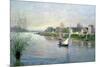 Rhe Seine at Argenteuil, 1872-Alfred Sisley-Mounted Giclee Print