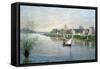 Rhe Seine at Argenteuil, 1872-Alfred Sisley-Framed Stretched Canvas