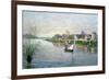 Rhe Seine at Argenteuil, 1872-Alfred Sisley-Framed Premium Giclee Print