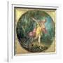 Rhea Sylvia Fleeing from the Wolf, 1756-Francois Boucher-Framed Giclee Print