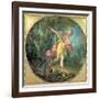 Rhea Sylvia Fleeing from the Wolf, 1756-Francois Boucher-Framed Giclee Print