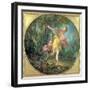 Rhea Sylvia Fleeing from the Wolf, 1756-Francois Boucher-Framed Giclee Print