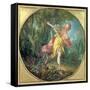 Rhea Sylvia Fleeing from the Wolf, 1756-Francois Boucher-Framed Stretched Canvas