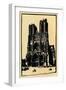 'Rheims Cathedral ', 1914, (1918)-Allan Douglass Mainds-Framed Giclee Print