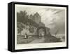 Rheineck Castle-William Tombleson-Framed Stretched Canvas