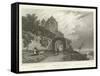 Rheineck Castle-William Tombleson-Framed Stretched Canvas