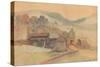 'Rheinfelden Bridge', 1858-John Ruskin-Stretched Canvas