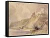 Rheinfels and St. Goar-William Callow-Framed Stretched Canvas