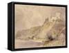 Rheinfels and St. Goar-William Callow-Framed Stretched Canvas