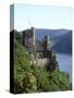 Rheinstein Castle Near Trechtingshausen, Rhine Valley, Rhineland-Palatinate, Germany, Europe-Hans Peter Merten-Stretched Canvas