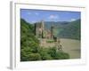 Rheinstein Castle Overlooking the River Rhine, Rhineland, Germany, Europe-Roy Rainford-Framed Photographic Print