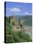 Rheinstein Castle Overlooking the River Rhine, Rhineland, Germany, Europe-Roy Rainford-Stretched Canvas