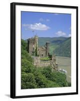 Rheinstein Castle Overlooking the River Rhine, Rhineland, Germany, Europe-Roy Rainford-Framed Photographic Print