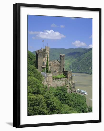 Rheinstein Castle Overlooking the River Rhine, Rhineland, Germany, Europe-Roy Rainford-Framed Photographic Print