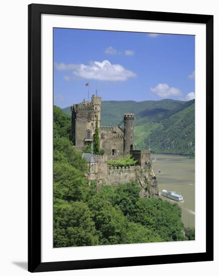 Rheinstein Castle Overlooking the River Rhine, Rhineland, Germany, Europe-Roy Rainford-Framed Photographic Print