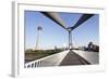 Rheinturm Tower and Frank Gehry Buildings at Media Harbour (Medienhafen)-Markus Lange-Framed Photographic Print