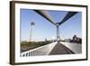 Rheinturm Tower and Frank Gehry Buildings at Media Harbour (Medienhafen)-Markus Lange-Framed Photographic Print