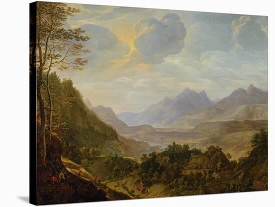 Rhenish Landscape-Herman the Younger Saftleven-Stretched Canvas