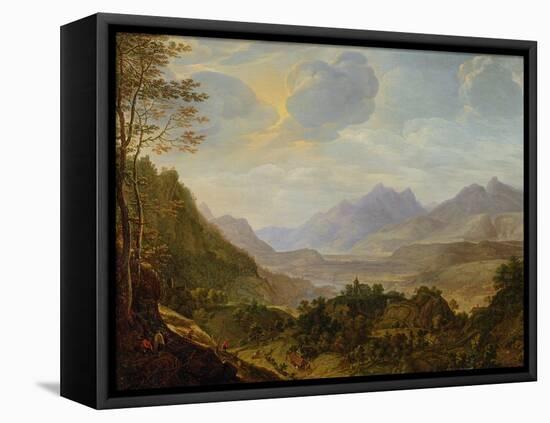 Rhenish Landscape-Herman the Younger Saftleven-Framed Stretched Canvas