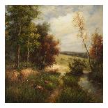 Meadow Trail-Rhes-Framed Art Print