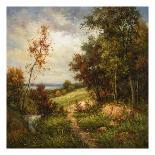 Meadow Trail-Rhes-Laminated Art Print