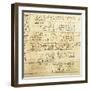 Rhind Mamematical Papyrus, Written in Hieratic Script, Circa 1650 B.C.-null-Framed Giclee Print