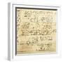 Rhind Mamematical Papyrus, Written in Hieratic Script, Circa 1650 B.C.-null-Framed Giclee Print