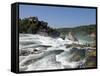 Rhine Falls, Schaffhausen, Switzerland, Europe-Hans Peter Merten-Framed Stretched Canvas