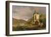 Rhine Landscape with Werner Chapel Near Oberwesel-Johann G Pulian-Framed Giclee Print