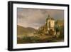 Rhine Landscape with Werner Chapel Near Oberwesel-Johann G Pulian-Framed Giclee Print