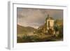 Rhine Landscape with Werner Chapel Near Oberwesel-Johann G Pulian-Framed Giclee Print