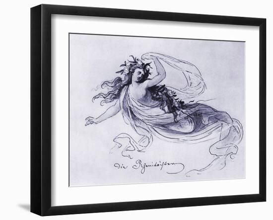 Rhine maiden costume design-Franz Seitz-Framed Giclee Print