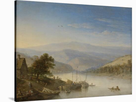 Rhine Near Andernach-Herman Saftleven-Stretched Canvas