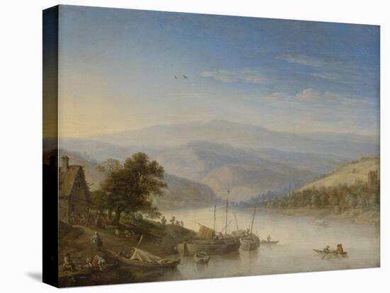 Rhine Near Andernach-Herman Saftleven-Stretched Canvas