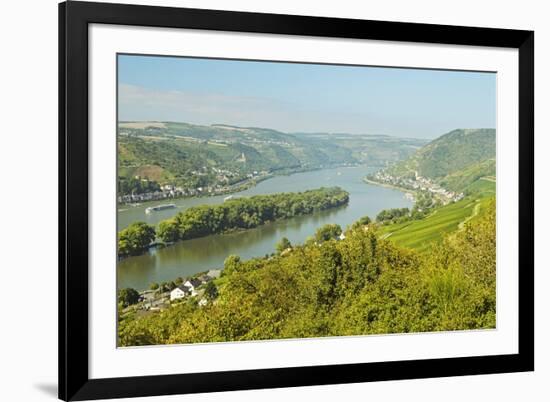 Rhine River, Near Bodenthal, Hesse, Germany, Europe-Jochen Schlenker-Framed Photographic Print