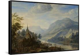 Rhine River Near Reineck-Herman Saftleven-Framed Stretched Canvas
