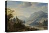 Rhine River Near Reineck-Herman Saftleven-Stretched Canvas