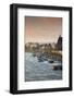 Rhine riverfront at dawn, Bonn, North Rhine-Westphalia, Germany-null-Framed Photographic Print