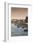 Rhine riverfront at dawn, Bonn, North Rhine-Westphalia, Germany-null-Framed Photographic Print