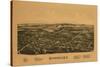 Rhinebeck, New York - Panoramic Map-Lantern Press-Stretched Canvas