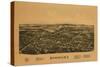 Rhinebeck, New York - Panoramic Map-Lantern Press-Stretched Canvas
