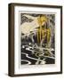 Rhinemaiden Sees the Rhine- Gold in Danger-Apard Schmidhammer-Framed Art Print