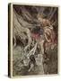 Rhinemaidens Tell Loge-Arthur Rackham-Stretched Canvas