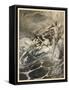 Rhinemaidens-Arthur Rackham-Framed Stretched Canvas