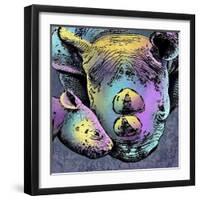 Rhino 2-Marlene Watson-Framed Premium Giclee Print