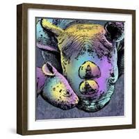 Rhino 2-Marlene Watson-Framed Giclee Print