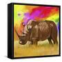 Rhino 2-Howie Green-Framed Stretched Canvas